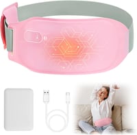 Nalezuns Menstruációs Melegítőöv - USB Tölthető Hordozható Fűtőöv 3 Hőfokozattal, Mosható Elektromos Melegítőpárna Hát és Hasi Fájdalomcsill 1