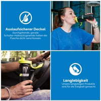 Fľaša na pitie Nalgene OTF Sustain Charcoal 0,65 l – Športová fľaša bez obsahu BPA 2