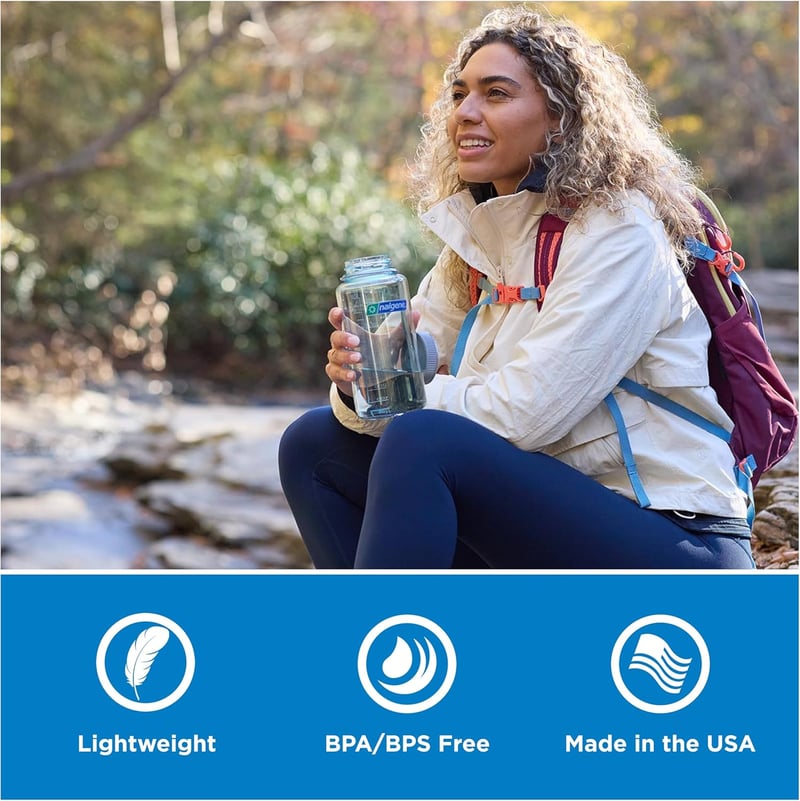 Nalgene Sustain Tritan BPA-mentes 900ml széles szájú kulacs - Cotton, water bottle