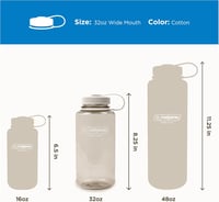 Nalgene Sustain Tritan BPA-mentes 900ml széles szájú kulacs - Cotton, water bottle 5