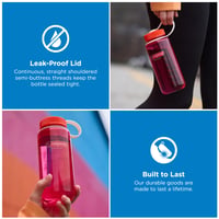 Nerozbitná fľaša Nalgene Sustain Tritan bez BPA, 473 ml, široké hrdlo, oranžová, na turistiku a cvičenie 2