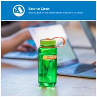 Nerozbitná fľaša Nalgene Sustain Tritan bez BPA, 473 ml, široké hrdlo, oranžová, na turistiku a cvičenie 3