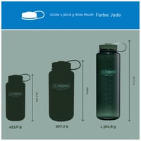 Nalgene Sustain Tritan boca za vodu bez BPA, 50% reciklirana plastika, 1,4 l, široki otvor, žad zelena 5