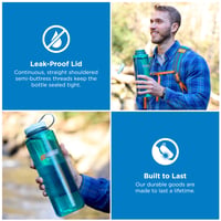 Nalgene Sustain Tritan boca za vodu bez BPA, 50% reciklirana plastika, 1,4 l, široki otvor, žad zelena 2