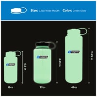 Nalgene WH Glow Sustain fľaša na vodu bez obsahu BPA z recyklovaných materiálov – zelená, 1 l 5