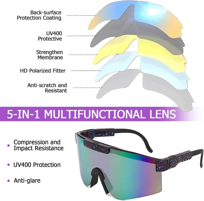 Ochelari de soare sport polarizați NAMIS, ciclism, bărbați, femei, protecție UV400, alergare, ciclism