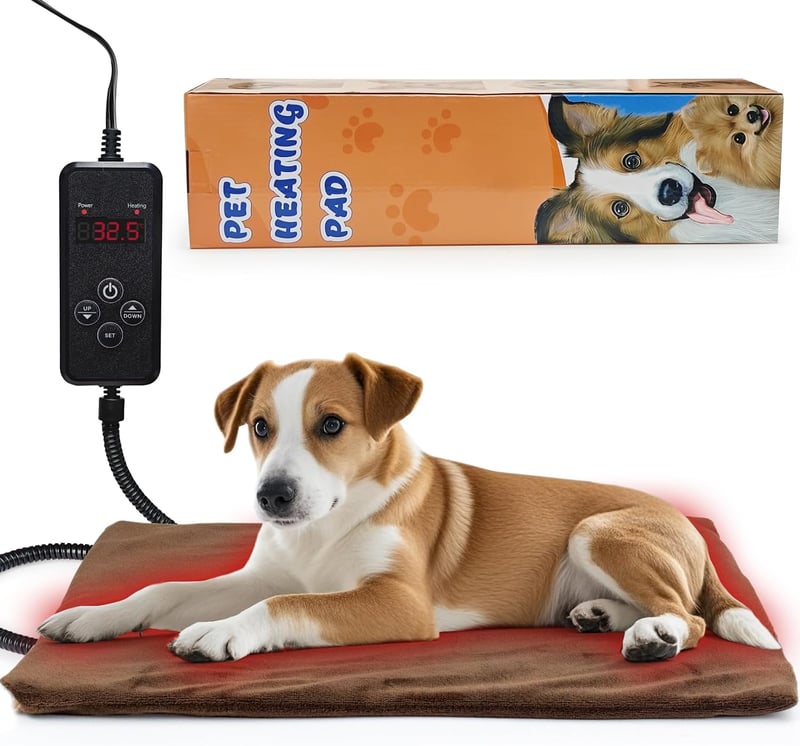 NAMOTEK fűtőszőnyeg kutyáknak és macskáknak állítható hőmérséklettel 50x40 cm pet heating pad