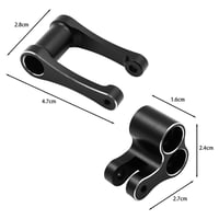 Namvo hliníkové zadné otočné čapy a tiahla 7075 pre LOSI 1/4 Promoto-MX Dirtbike, náhradný diel LOS264001, čierne 7