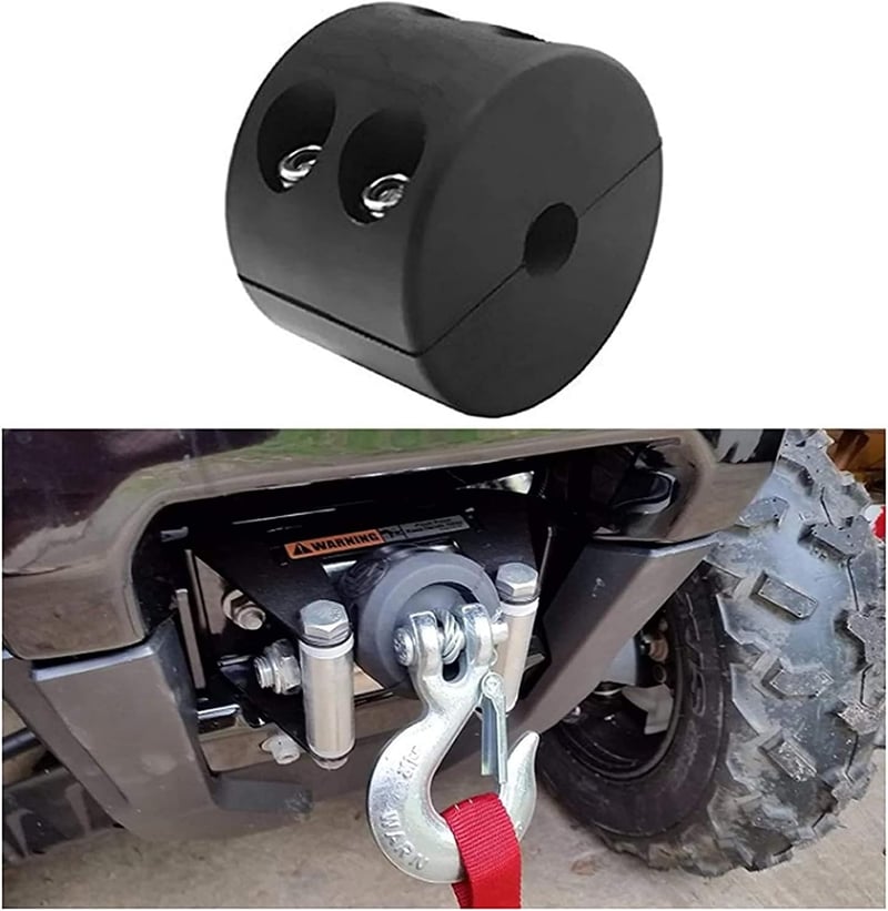 Namvo ATV Csörlő Kábel Horog Stopper Gumi Fekete Kábelvédelem