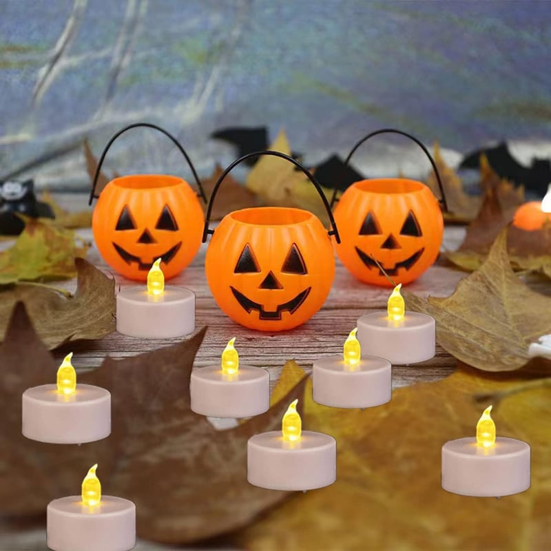 Nancia Flakkó Nélküli Tealight Gyertya 24 db, Meleg Sárga LED, 100 Órás Üzemidő - 24 pack, Pack of 24 Warm Yellow