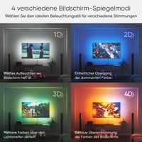 Nanoleaf 4D Screen Mirror LED szalag TV-hez 85 colig, RGBW okos világítás - 4D Kit -Bildschirme bis zu 85 Zoll (215 cm) 5