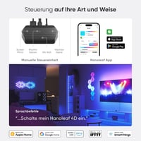 Nanoleaf 4D Screen Mirror LED szalag TV-hez 85 colig, RGBW okos világítás - 4D Kit -Bildschirme bis zu 85 Zoll (215 cm) 6