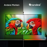 Súprava LED pásikov Nanoleaf 4D V2 na zrkadlenie obrazovky TV, max. 65 palcov (165 cm), RGBW podsvietenie, kamera, Zigzag, WiFi, kompatibilné s Alexa, Apple, Google 8