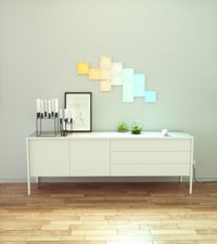 Nanoleaf Canvas Starter Kit 4 LED RGBW pametni set svjetlosnih panela – modularna WiFi zidna svjetiljka, 16 milijuna boja, sinkronizacija s glazbom i zaslonom, kompatibilno s Alexa, Google i Apple sustavima 8