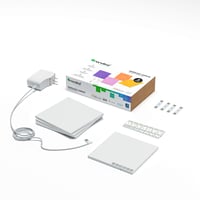 Nanoleaf Canvas Starter Kit 4 LED RGBW pametni set svjetlosnih panela – modularna WiFi zidna svjetiljka, 16 milijuna boja, sinkronizacija s glazbom i zaslonom, kompatibilno s Alexa, Google i Apple sustavima 2