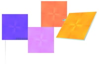 Nanoleaf Canvas Starter Kit 4 LED RGBW pametni set svjetlosnih panela – modularna WiFi zidna svjetiljka, 16 milijuna boja, sinkronizacija s glazbom i zaslonom, kompatibilno s Alexa, Google i Apple sustavima 1