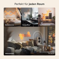 Nanoleaf Elements Hexagons Starter Kit – Set od 7 LED zidnih panela s efektom drva, modularna pametna rasvjeta 5