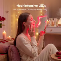 LED svetelná terapia na tvár Nanoleaf so 432 LED diódami, 7 svetelných režimov, NIR LED diódy, silikón šetrný k pokožke, ochrana očí, 5 – 10-minútová kúra, infračervené žiarenie, nabíjateľná 3
