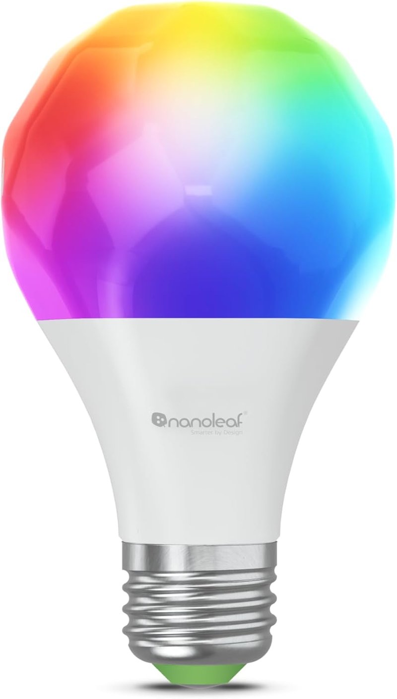 Nanoleaf Matter Essentials E27 RGBW okos LED izzó - 16M szín, Matter, Bluetooth