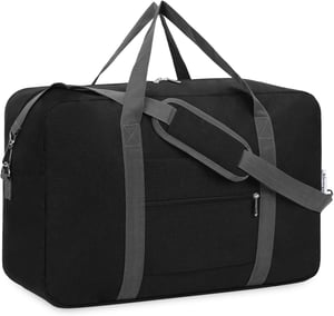 Geantă de voiaj pliabilă Narwey, 45x36x20 cm, 30 L - negru