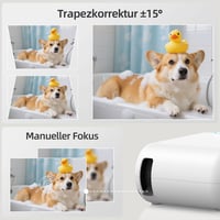 Nasin 1080P hordozható mini projektor HDMI USB Android iOS kompatibilis 8