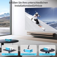 Nasin 1080P hordozható mini projektor HDMI USB Android iOS kompatibilis 7