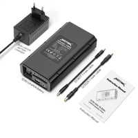 NASTIMA 12V 6000mAh 72Wh LiFePO4 powerbank, 12V 9V DC a 5V USB výstupom pre LED pásy, CCTV kamery, s nabíjačkou 7