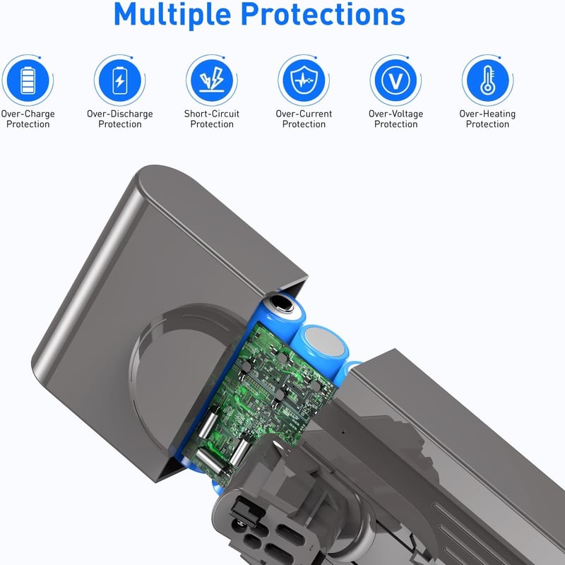 NASTIMA 25.2V 3900mAh Li-ion Akkumulátor Dyson V11 V15 Porszívóhoz