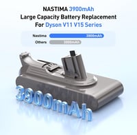 NASTIMA 25.2V 3900mAh Li-ion Akkumulátor Dyson V11 V15 Porszívóhoz 5