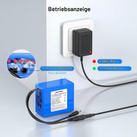 Nabíjateľná lítium-iónová batéria NASTIMA 6400 mAh 71,04 Wh 12 V pre kamery, videokamery, CCTV kamery, smerovače, rádiá – s nabíjačkou a konektorom 7