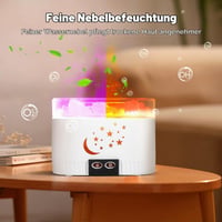 Difuzor de aromaterapie cu sare 2 în 1 Nastopee, 7 culori LED, 200 ml, umidificator wireless pentru uleiuri esențiale, lampă cu cristale de sare și odorizant, conexiune USB 6