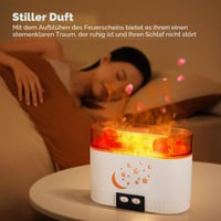 Difuzor de aromaterapie cu sare 2 în 1 Nastopee, 7 culori LED, 200 ml, umidificator wireless pentru uleiuri esențiale, lampă cu cristale de sare și odorizant, conexiune USB 5