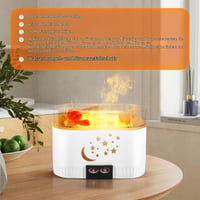 Difuzor de aromaterapie cu sare 2 în 1 Nastopee, 7 culori LED, 200 ml, umidificator wireless pentru uleiuri esențiale, lampă cu cristale de sare și odorizant, conexiune USB 2