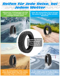 Natcoo 8,5-palcová off-road pneumatika na elektrokolobežku 50/75-6.1 so zosilnenou dušou pre Xiaomi M365, 1S, Pro 2, Mi 3, Soflow SO4 Pro Gen2 - Protišmyková terénna pneumatika 2