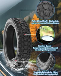 Natcoo 8,5-palcová off-road pneumatika na elektrokolobežku 50/75-6.1 so zosilnenou dušou pre Xiaomi M365, 1S, Pro 2, Mi 3, Soflow SO4 Pro Gen2 - Protišmyková terénna pneumatika 3