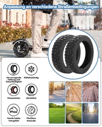 Natcoo 8,5-palcová off-road pneumatika na elektrokolobežku 50/75-6.1 so zosilnenou dušou pre Xiaomi M365, 1S, Pro 2, Mi 3, Soflow SO4 Pro Gen2 - Protišmyková terénna pneumatika 4