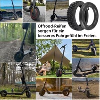 Natcoo 8,5-palcová off-road pneumatika na elektrokolobežku 50/75-6.1 so zosilnenou dušou pre Xiaomi M365, 1S, Pro 2, Mi 3, Soflow SO4 Pro Gen2 - Protišmyková terénna pneumatika 5