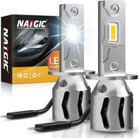 NATGIC H3 LED Fényszóró Izzó 16000LM 80W 6500K Xenon Fehér Autó Lámpa 1