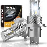 NATGIC H4 LED fényszóró izzó 20000LM 100W 6500K xenon fehér autó lámpa 1