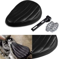 NATGIC Harley Motoros Solo Ülés Párna Rugós Nyereg Fekete Cruiser Bobber Chopper 1