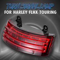 NATGIC Hátsó LED Lámpa Harley Davidson FLHX FLTRX Street Glide Touring Motorokhoz - Féklámpa, Irányjelző és Helyzetjelző Funkció - Piros Len 7