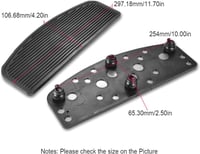 NATGIC Univerzális Motorkerékpár Lábtartó Gumibetét - Csúszásmentes Első Lábtámasz Harley Touring Modellekhez - Fekete Gumi Padlólap Szett 2