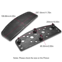NATGIC Univerzalni Gumeni Ulošci Oslonca za Noge Motocikla - Protuklizni Prednji Oslonac za Noge za Harley Touring Modele - Set Crnih Gumenih Podnih Obloga 2