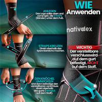 NativoDex Állítható Bokaszorító Plantar Fasciitis és Achilles Ín Támogatáshoz 7