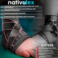 NativoDex Állítható Bokaszorító Plantar Fasciitis és Achilles Ín Támogatáshoz 4