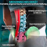 NativoDex Hátfájás Elleni Támogatóöv - Lumbális Gerincstabilizáló Hátöv Merevítővel 2