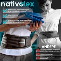 NativoDex Hátfájás Elleni Támogatóöv - Lumbális Gerincstabilizáló Hátöv Merevítővel 3