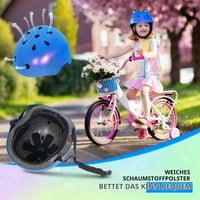 Detská cyklistická prilba Nattork pre dievčatá a chlapcov – Nastaviteľná multisportová prilba na skateboard a kolieskové korčule – Roztomilý štýl panda, modrá 6