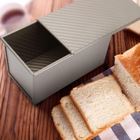 Natudeco Kenyérsütő Forma Rozsdamentes Acél Fedéllel 1 lb Kapacitás 3