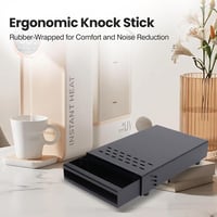 Natudeco kávézacc kihúzható knock box rozsdamentes acél - fekete 4